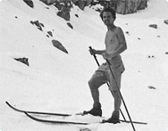Alfred Vogel som skidåkare