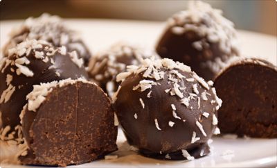 Mörka chokladtryfflar
