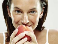 Kvinna med äpple Kvinna med äpple